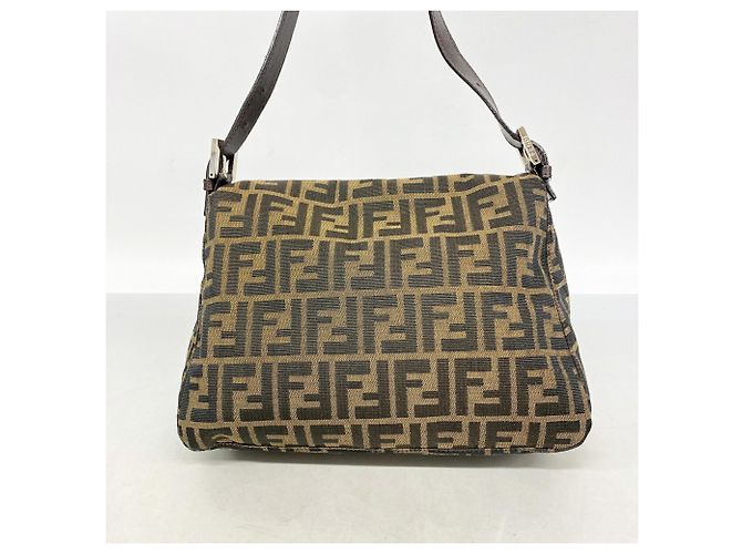Borsa a secchiello Fendi Zucca Mamma Marrone - vista 10