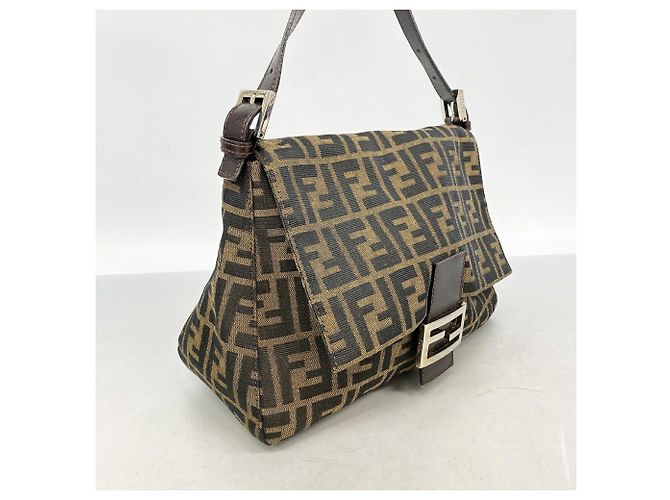 Borsa a secchiello Fendi Zucca Mamma Marrone - vista 2