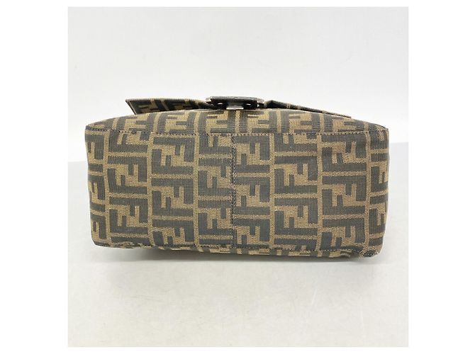 Borsa a secchiello Fendi Zucca Mamma Marrone - vista 3