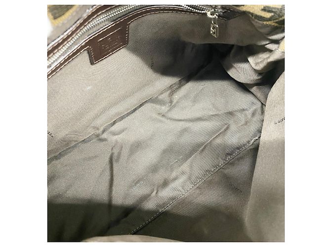 Borsa a secchiello Fendi Zucca Mamma Marrone - vista 4