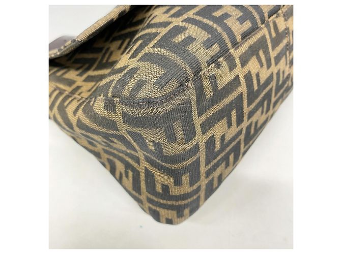 Borsa a secchiello Fendi Zucca Mamma Marrone - vista 6