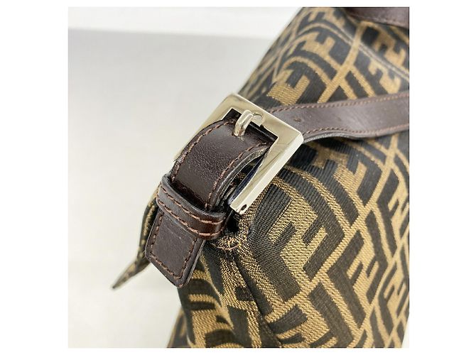 Borsa a secchiello Fendi Zucca Mamma Marrone - vista 7