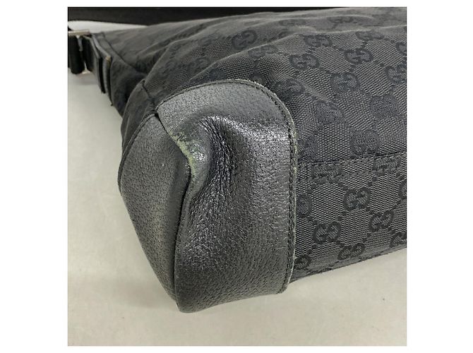 Borsa a Tracolla Gucci GG Canvas 110054 Black Nero - vista 6