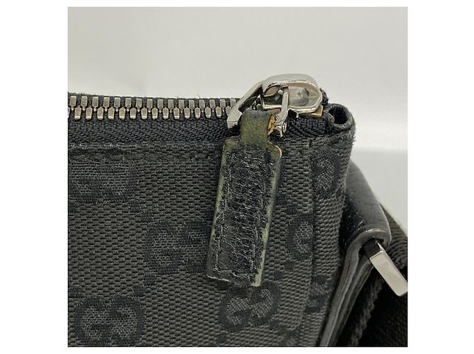 Borsa a Tracolla Gucci GG Canvas 110054 Black Nero - vista 7