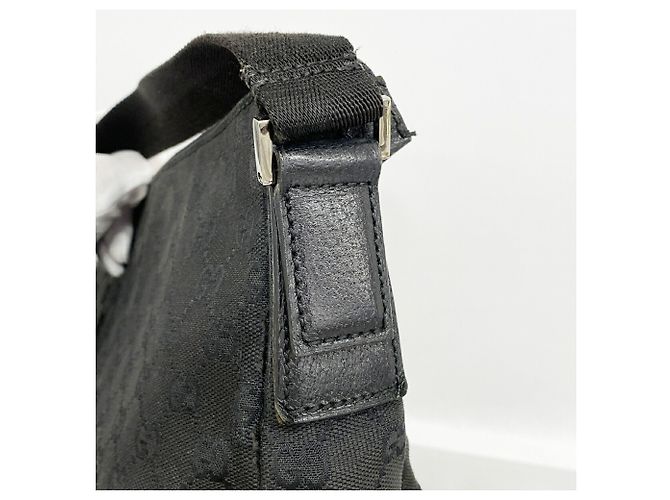 Borsa a Tracolla Gucci GG Canvas 110054 Black Nero - vista 8