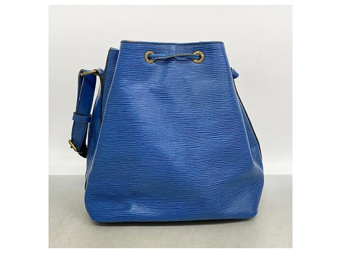 Noe Borsa a tracolla Louis Vuitton Epi Petit Noé Blu - vista 13