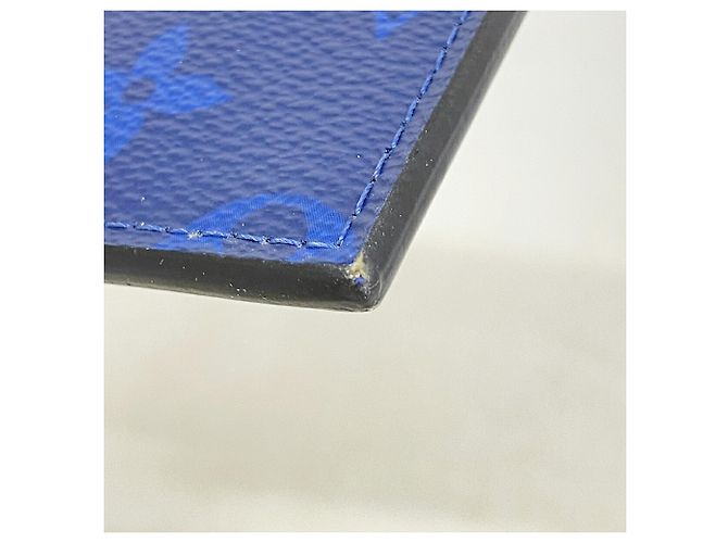 Portacarte e monete Louis Vuitton Taigarama Blu - vista 5