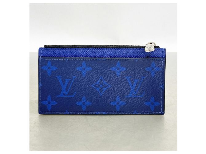 Portacarte e monete Louis Vuitton Taigarama Blu - vista 8