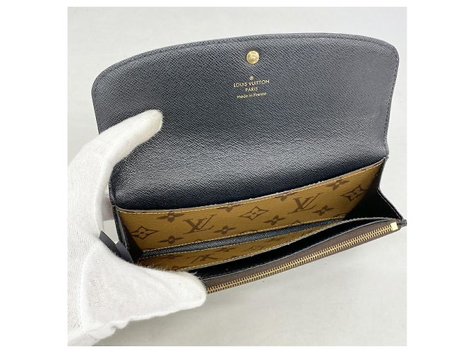Louis Vuitton Monogram Reverse Portefeuille Emilie Long Wallet Braun - Ansicht 3