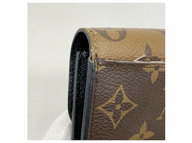Louis Vuitton Monogram Reverse Portefeuille Emilie Long Wallet Braun - Ansicht 7