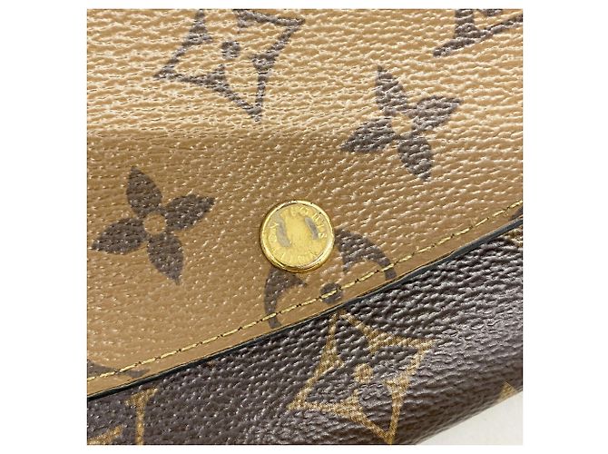 Louis Vuitton Monogram Reverse Portefeuille Emilie Long Wallet Braun - Ansicht 9