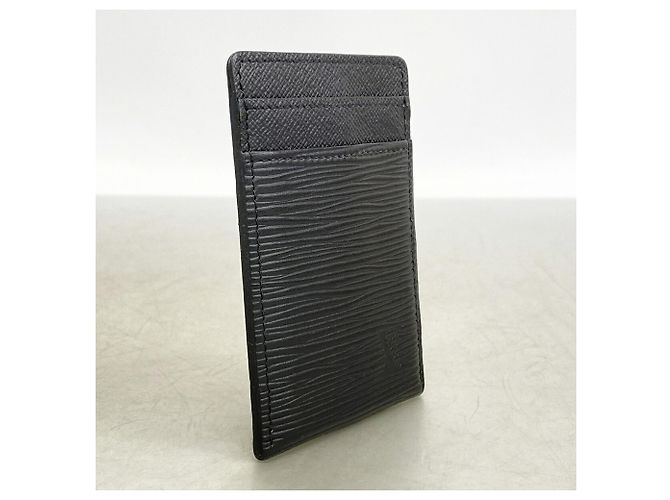 Louis Vuitton Noir Epi Leather Card Case Black - view 2