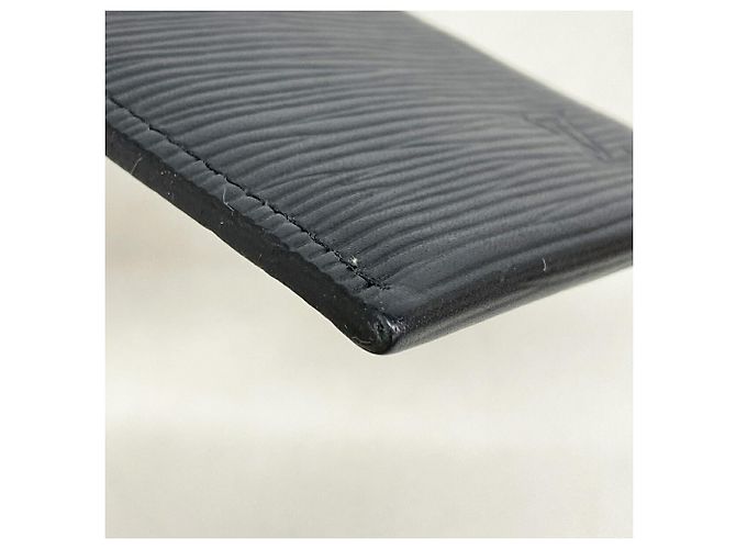 Louis Vuitton Noir Epi Leather Card Case Black - view 5