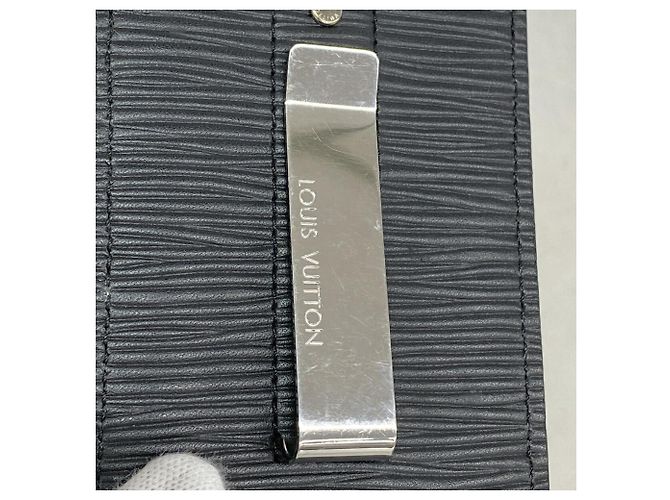 Louis Vuitton Noir Epi Leather Card Case Black - view 6