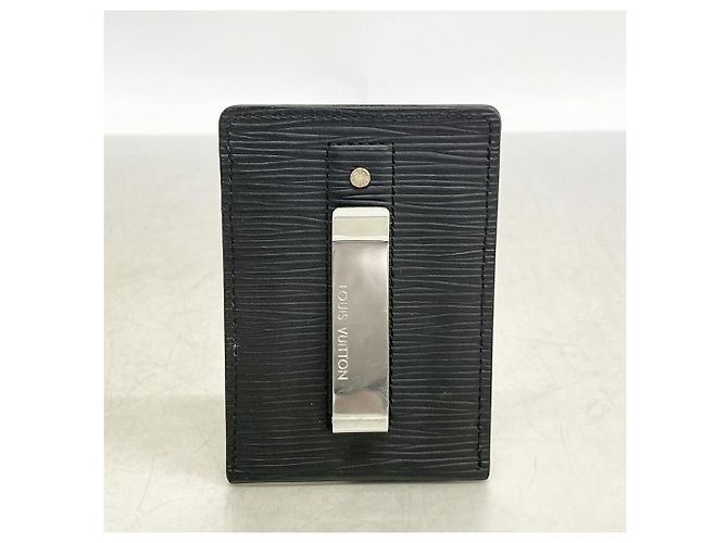 Louis Vuitton Noir Epi Leather Card Case Black - view 7