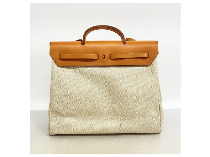 Hermès Hermes Herbag MM Handbag in Natural - vista 12