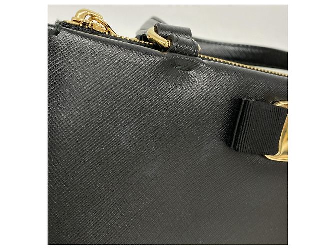 Borsa in pelle Salvatore Ferragamo Vara Nero - vista 8