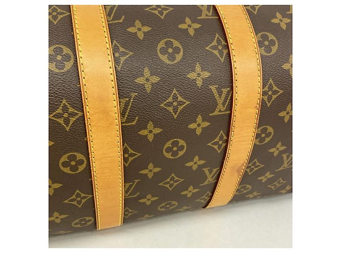 Borsa Boston Louis Vuitton Monogram Keepall 45 Marrone - vista 12