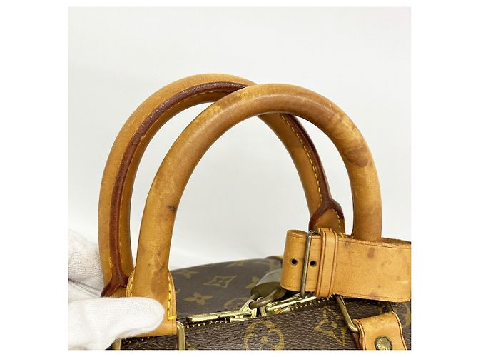 Borsa Boston Louis Vuitton Monogram Keepall 45 Marrone - vista 9