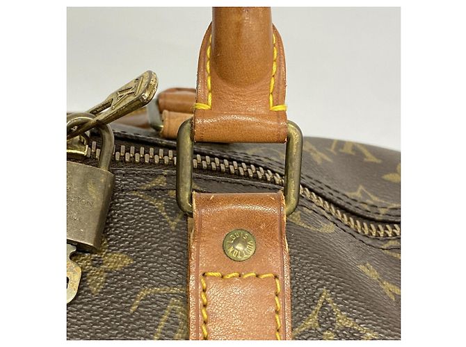 Louis Vuitton Boston Monogram Keepall 45 Castaño - vista 10