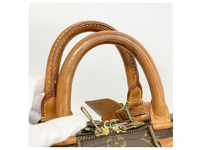 Louis Vuitton Boston Monogram Keepall 45 Castaño - vista 9