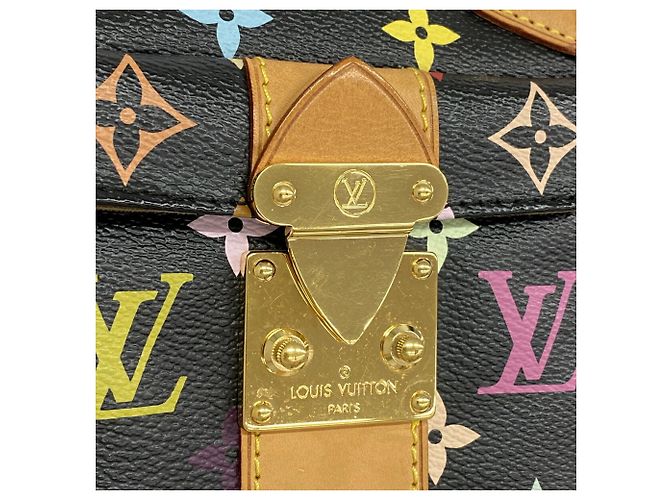 Borsa Louis Vuitton Monogram Multicolor Speedy 30 Nero - vista 10