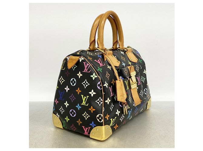 Borsa Louis Vuitton Monogram Multicolor Speedy 30 Nero - vista 2