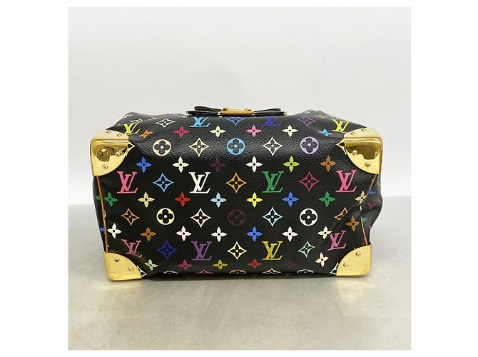 Borsa Louis Vuitton Monogram Multicolor Speedy 30 Nero - vista 3