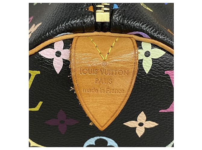 Borsa Louis Vuitton Monogram Multicolor Speedy 30 Nero - vista 5