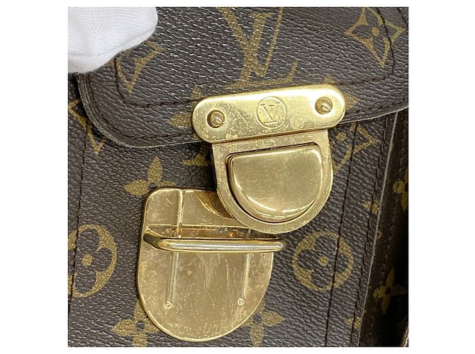 Bolso Louis Vuitton Monogram Manhattan PM Castaño - vista 9