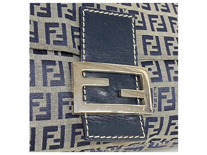 Borsa a secchiello Fendi Zucchino Mamma Blu navy - vista 11