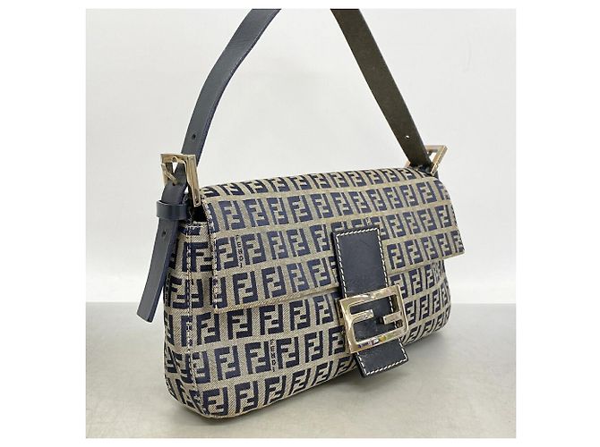 Borsa a secchiello Fendi Zucchino Mamma Blu navy - vista 2