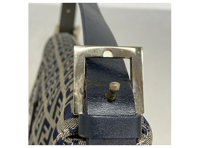 Borsa a secchiello Fendi Zucchino Mamma Blu navy - vista 7