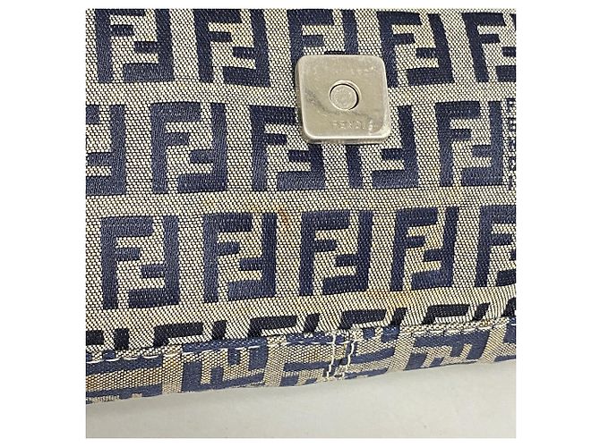 Borsa a secchiello Fendi Zucchino Mamma Blu navy - vista 9