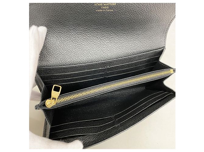 Louis Vuitton Monogram Empreinte Portefeuille Sarah Long Wallet Schwarz - Ansicht 3