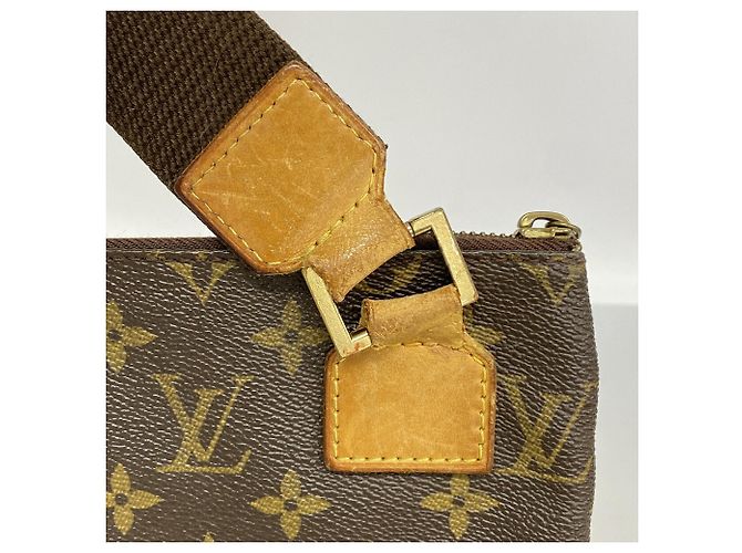 Bolsa de Ombro Louis Vuitton Monogram Pochette Bosphore Marrom - Ansicht 8
