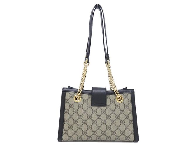 Gucci Padlock Schultertasche Schwarz Beige - Ansicht 2