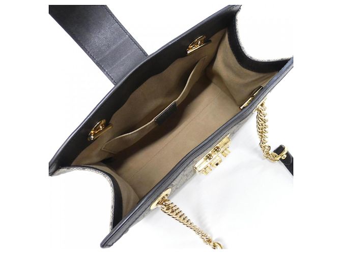 Gucci Padlock Schultertasche Schwarz Beige - Ansicht 7