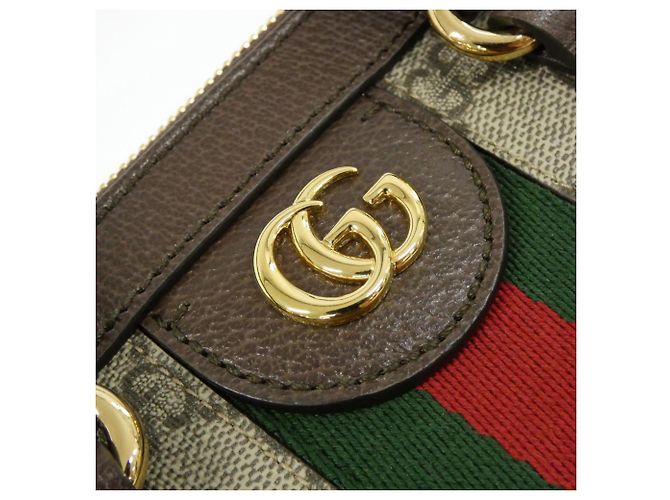 Borsa Gucci Ophidia Marrone Beige - vista 4