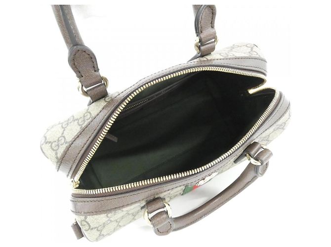 Borsa Gucci Ophidia Beige Marrone scuro - vista 8
