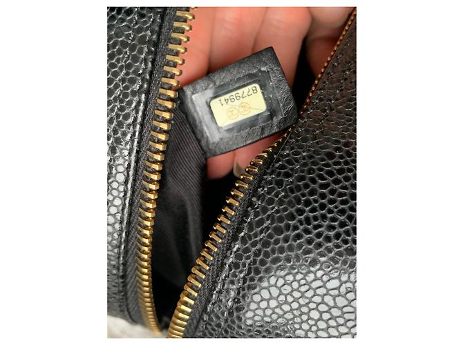 Borsa Chanel Timeless Pelle Caviar Nera Nero - vista 10
