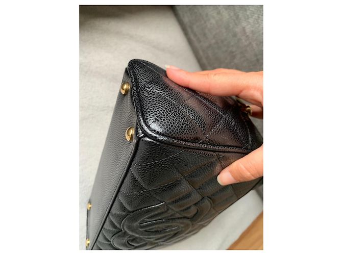 Borsa Chanel Timeless Pelle Caviar Nera Nero - vista 11