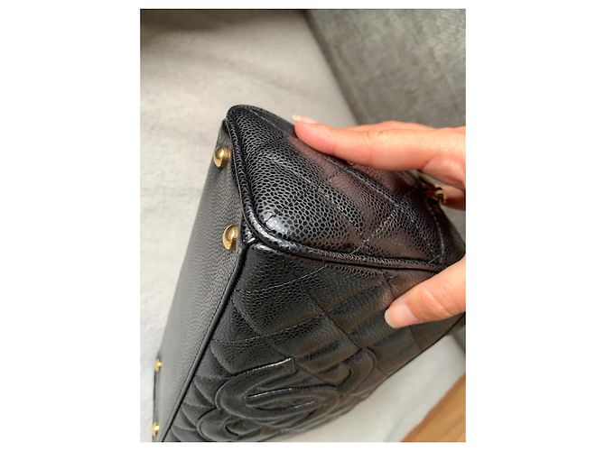 Borsa Chanel Timeless Pelle Caviar Nera Nero - vista 12