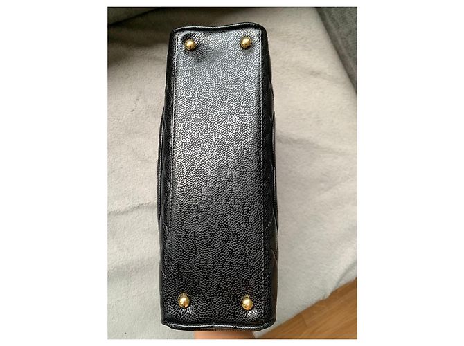 Borsa Chanel Timeless Pelle Caviar Nera Nero - vista 14