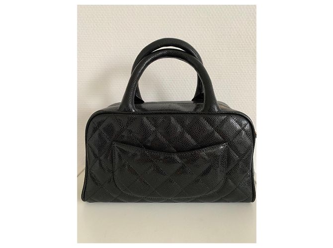 Borsa Chanel Timeless Pelle Caviar Nera Nero - vista 15