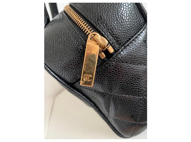 Borsa Chanel Timeless Pelle Caviar Nera Nero - vista 16
