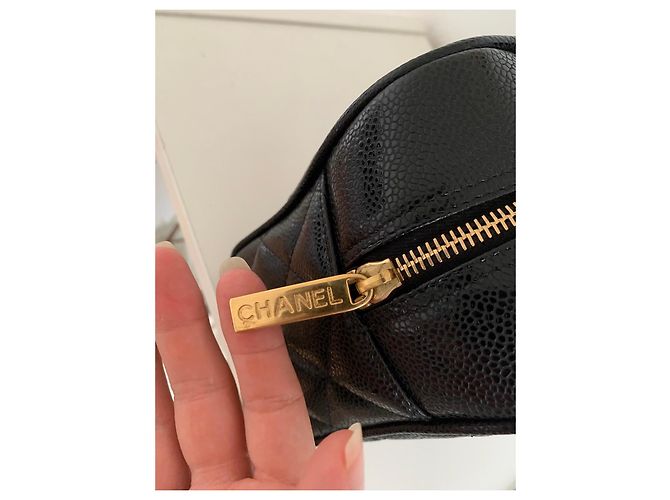 Borsa Chanel Timeless Pelle Caviar Nera Nero - vista 18
