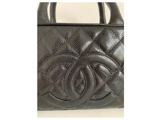 Borsa Chanel Timeless Pelle Caviar Nera Nero - vista 20