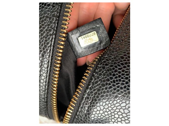 Borsa Chanel Timeless Pelle Caviar Nera Nero - vista 5