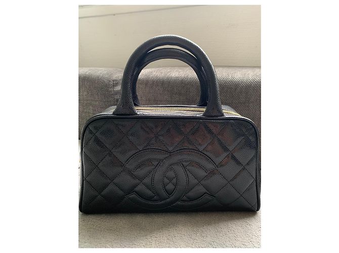 Borsa Chanel Timeless Pelle Caviar Nera Nero - vista 8